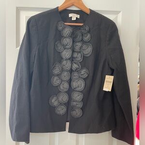 Stylish Coldwater Creek size 14 grey jacket NWT